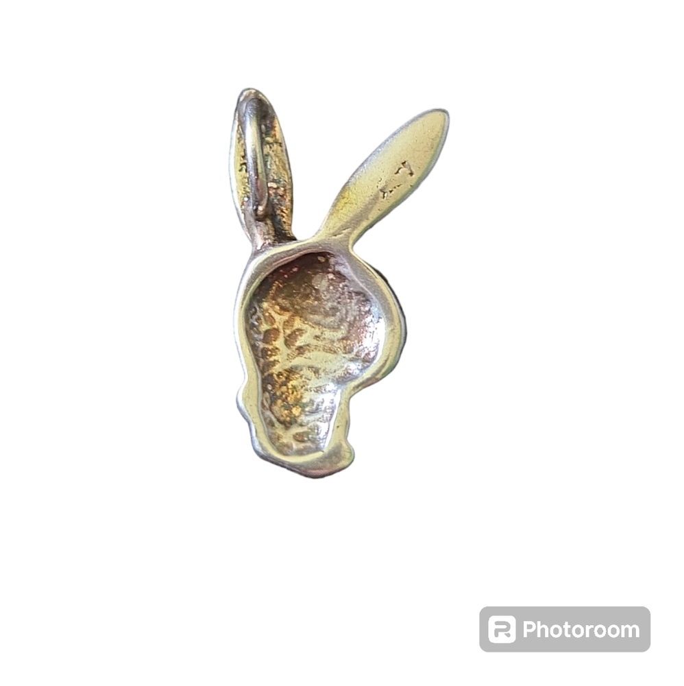 Vintage Sterling Silver PLAYBOY Bunny head pendant - Picture 3 of 5